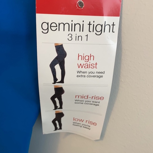 Pure Barre by Splits59 Gemini 3 in 1 Tights Turquoise - Picture 4 of 7